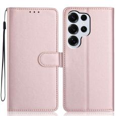 OEM - Pl&aring;nboksfodral f&ouml;r Samsung Galaxy S26 Ultra Konstl&auml;der med kortfack - Ros&eacute;guld