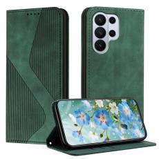 OEM - Pl&aring;nboksfodral f&ouml;r Samsung Galaxy S26 Ultra Konstl&auml;der med st&auml;ll - Gr&ouml;n