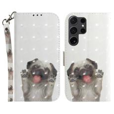 OEM - Pl&aring;nboksfodral f&ouml;r Samsung Galaxy S26 Ultra Konstl&auml;der - Pug