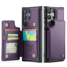 Caseme - CaseMe Mobilfodral f&ouml;r Samsung Galaxy S26 Ultra Konstl&auml;der RFID 5 kort - Lila