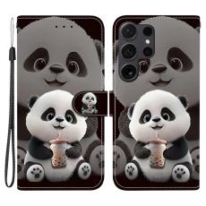 OEM - Pl&aring;nboksfodral f&ouml;r Samsung Galaxy S26 Ultra Konstl&auml;der St&auml;ll - Mj&ouml;lk Te Panda