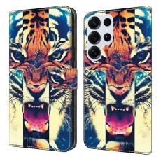 OEM - Pl&aring;nboksfodral f&ouml;r Samsung Galaxy S26 Ultra Konstl&auml;der - Tiger