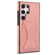OEM - Mobilfodral f&ouml;r Samsung Galaxy S26 Ultra Konstl&auml;der + TPU - Rosa
