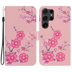 OEM - Pl&aring;nboksfodral f&ouml;r Samsung Galaxy S26 Ultra Anti-Drop Konstl&auml;der - Sakura