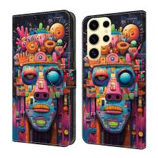 OEM - Pl&aring;nboksfodral f&ouml;r Samsung Galaxy S26 Ultra F&auml;llbart Stativ Konstl&auml;der Graffiti