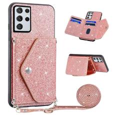 OEM - Mobilfodral f&ouml;r Samsung Galaxy S26 Ultra Kickstand Card Slot - Rosa