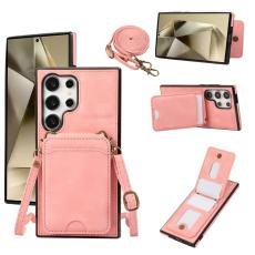 OEM - Mobilfodral f&ouml;r Samsung Galaxy S26 Ultra Kickstand Kortfack - Rosa