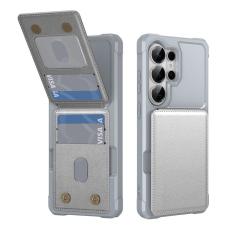 OEM - Mobilfodral f&ouml;r Samsung Galaxy S26 Ultra Kickstand Kortfack - Silver