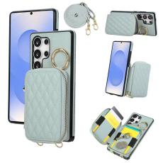 OEM - Mobilfodral f&ouml;r Samsung Galaxy S26 Ultra Konstl&auml;der med kortfack - Bl&aring;