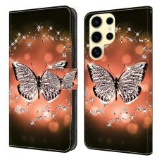 OEM - Pl&aring;nboksfodral f&ouml;r Samsung Galaxy S26 Ultra Konstl&auml;der med St&auml;ll Kristallfj&auml;ril