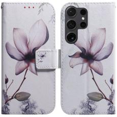 OEM - Pl&aring;nboksfodral f&ouml;r Samsung Galaxy S26 Ultra Konstl&auml;der M&ouml;nster - Rosa Blomma