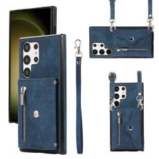 OEM - Mobilfodral f&ouml;r Samsung Galaxy S26 Ultra Konstl&auml;der RFID - Bl&aring;