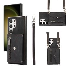 OEM - Mobilfodral f&ouml;r Samsung Galaxy S26 Ultra Konstl&auml;der RFID - Svart