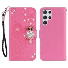 OEM - Pl&aring;nboksfodral f&ouml;r Samsung Galaxy S26 Ultra Konstl&auml;der - Rosa