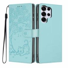 OEM - Pl&aring;nboksfodral f&ouml;r Samsung Galaxy S26 Ultra Konstl&auml;der St&auml;ll - Ljusgr&ouml;n