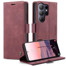Caseme - CaseMe Pl&aring;nboksfodral f&ouml;r Samsung Galaxy S26 Ultra Konstl&auml;der St&auml;ll - R&ouml;d