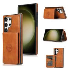 OEM - Mobilfodral f&ouml;r Samsung Galaxy S26 Ultra Kortfack Kickstand - Brun