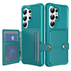 OEM - Mobilfodral f&ouml;r Samsung Galaxy S26 Ultra Kortfack Konstl&auml;der + TPU - Gr&ouml;n