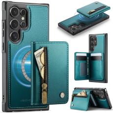 JEEHOOD - JEEHOOD Pl&aring;nboksfodral f&ouml;r Samsung Galaxy S26 Ultra Magnetiskt Konstl&auml;der - Bl&aring;