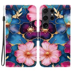 OEM - Pl&aring;nboksfodral f&ouml;r Samsung Galaxy S26 Ultra M&ouml;nstertryck Konstl&auml;der - Bl&aring;