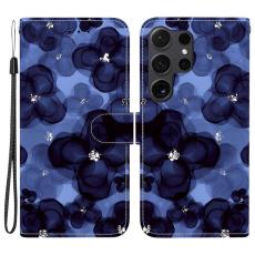 OEM - Pl&aring;nboksfodral f&ouml;r Samsung Galaxy S26 Ultra M&ouml;nstertryck Konstl&auml;der - Bl&aring;blommig