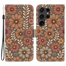 OEM - Pl&aring;nboksfodral f&ouml;r Samsung Galaxy S26 Ultra M&ouml;nstertryck Konstl&auml;der - Blomma