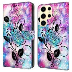 OEM - Pl&aring;nboksfodral f&ouml;r Samsung Galaxy S26 Ultra M&ouml;nstertryck Konstl&auml;der - Penna Rosa