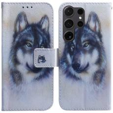 OEM - Pl&aring;nboksfodral f&ouml;r Samsung Galaxy S26 Ultra M&ouml;nstertryck Konstl&auml;der - Wolf