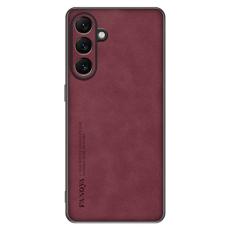 OEM - Mobilskal f&ouml;r Samsung Galaxy S26 &Auml;kta l&auml;der TPU - Vinr&ouml;d