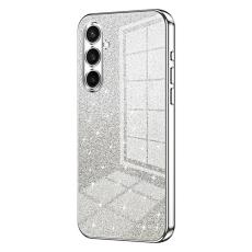 OEM - Mobilskal f&ouml;r Samsung Galaxy S26 Elektropl&auml;terad Glitter TPU - Silver