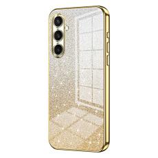 OEM - Mobilskal f&ouml;r Samsung Galaxy S26 Elektropl&auml;tering Glittrig TPU - Guld