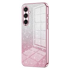 OEM - Mobilskal f&ouml;r Samsung Galaxy S26 Elektropl&auml;tering Glittrig TPU - Rosa