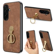 CASENEO - CASENEO Mobilskal f&ouml;r Samsung Galaxy S26 F&auml;llbart stativ Konstl&auml;der - Brun