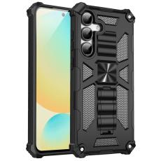 OEM - Mobilskal f&ouml;r Samsung Galaxy S26 Kickstand St&ouml;tt&aring;lig PC + TPU - Svart