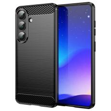 Amorus - Amorus Mobilskal f&ouml;r Samsung Galaxy S26 Kolfiber Textur Skydd - Svart