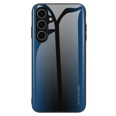 OEM - Mobilskal f&ouml;r Samsung Galaxy S26 Kolfibertextur TPU + H&auml;rdat glas - Bl&aring;