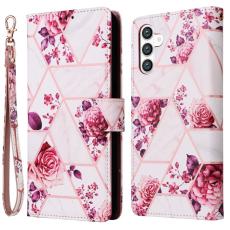 OEM - Mobilskal f&ouml;r Samsung Galaxy S26 Konstl&auml;der med handledsrem - Ros&eacute;guld