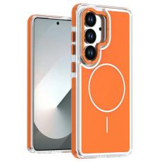 OEM - Mobilskal f&ouml;r Samsung Galaxy S26 Magnetiskt Dual Color Shockproof TPU - Orange