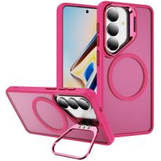 OEM - Mobilskal f&ouml;r Samsung Galaxy S26 Magnetiskt Kickstand PC + TPU - Rosa