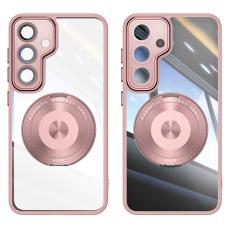 OEM - Mobilskal f&ouml;r Samsung Galaxy S26 Magnetiskt PC + TPU med Kickstand - Rosa