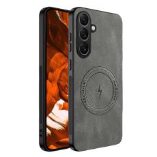 OEM - Mobilskal f&ouml;r Samsung Galaxy S26 Magnetiskt PU l&auml;der TPU - Gr&aring;