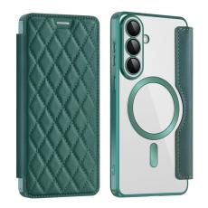 OEM - Mobilskal f&ouml;r Samsung Galaxy S26 Magnetiskt RFID Kortfack - Svartgr&ouml;n