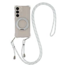 OEM - Mobilskal f&ouml;r Samsung Galaxy S26 Magnetiskt Ring Kickstand Plast - Transparent