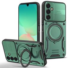 OEM - Mobilskal f&ouml;r Samsung Galaxy S26 Magnetiskt Shockproof TPU + PC - Svartgr&ouml;n