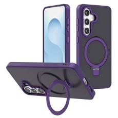 OEM - Mobilskal f&ouml;r Samsung Galaxy S26 Magnetiskt TPU + PC Kickstand - M&ouml;rklila