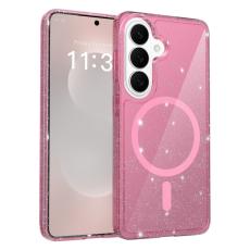 OEM - Mobilskal f&ouml;r Samsung Galaxy S26 Magnetiskt TPU + PC - Transparent Rosa