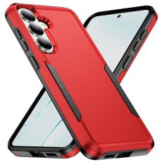 OEM - Mobilskal f&ouml;r Samsung Galaxy S26 PC + TPU Milit&auml;rklass Skydd - R&ouml;d och Svart