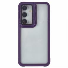 OEM - Mobilskal f&ouml;r Samsung Galaxy S26 PC + TPU Transparent med Kickstand - Lila