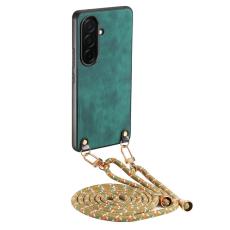 OEM - Mobilskal f&ouml;r Samsung Galaxy S26 Plus Konstl&auml;der med rem - Gr&ouml;n