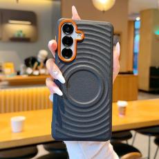 OEM - Mobilskal f&ouml;r Samsung Galaxy S26 Plus Magnetiskt Konstl&auml;der - Svart